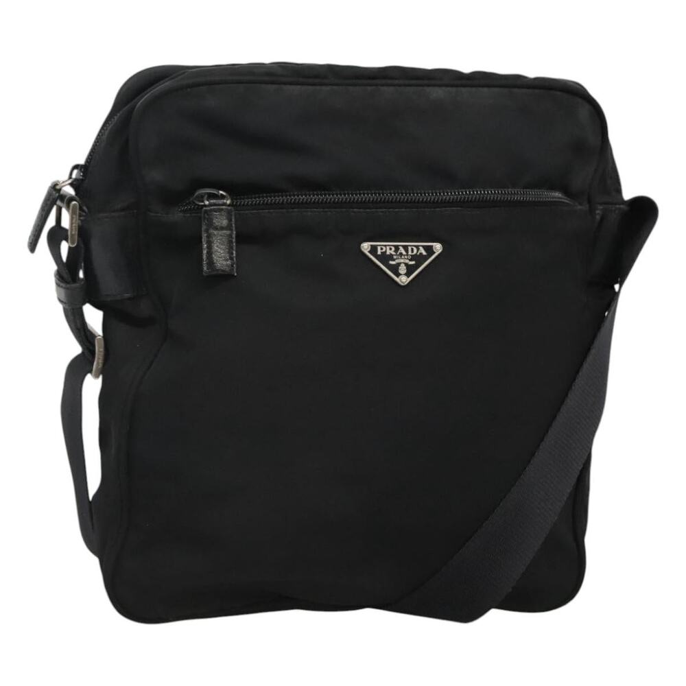 PRADA Shoulder Bag Nylon Black